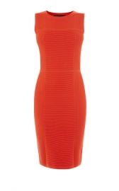 TEXTURED KNIT PENCIL DRESS at Karen Millen